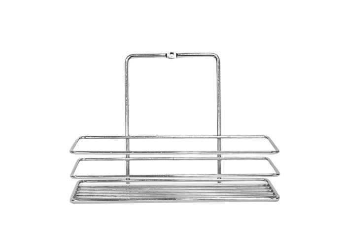 Ράφι μπάνιου Nextdeco επιχρωμιωμένο ατσάλι Υ16x8x23εκ