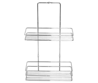 Ραφιέρα μπάνιου 2 ράφια Nextdeco επιχρωμιωμένο ατσάλι Υ37x8x23εκ. Ραφιέρα μπάνιου 2 ράφια Nextdeco επιχρωμιωμένο ατσάλι Υ37x8x23εκ.