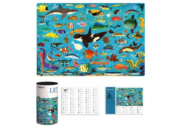 Mideer παζλ Let's Learn - Τα ζώα του Ωκεανού 126 τεμαχίων Mideer παζλ Let's Learn - Τα ζώα του Ωκεανού 126 τεμαχίων