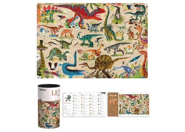 Mideer παζλ Let's Learn - Δεινόσαυροι 126 τεμαχίων Mideer παζλ Let's Learn - Δεινόσαυροι 126 τεμαχίων