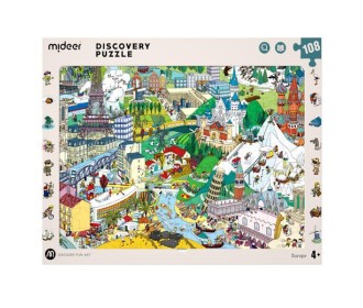 Mideer παζλ Discovery - Ευρώπη 108 τεμαχίων