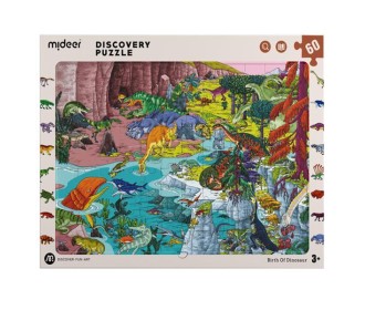 Mideer παζλ Discovery - Δεινόσαυροι 60 τεμαχίων