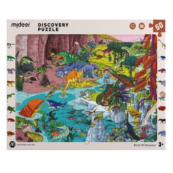 Mideer παζλ Discovery - Δεινόσαυροι 60 τεμαχίων Mideer παζλ Discovery - Δεινόσαυροι 60 τεμαχίων