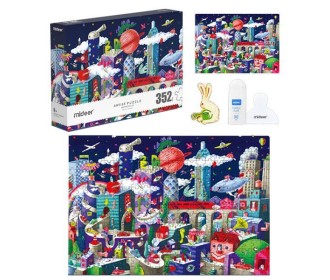 Mideer παζλ Artist - Metropolis 352 τεμαχίων με pin