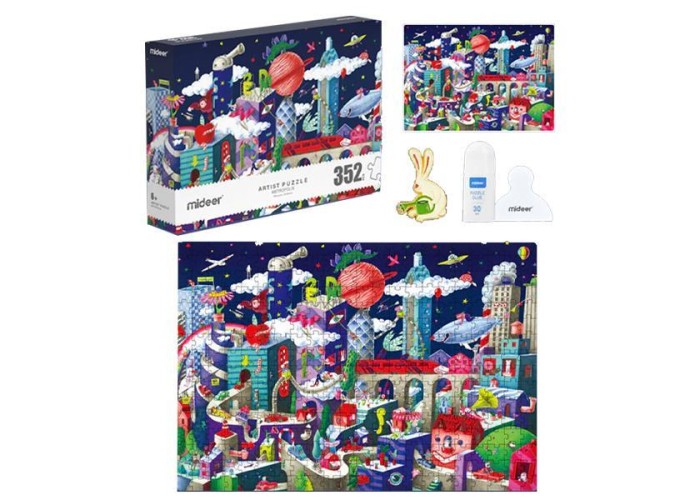 Mideer παζλ Artist - Metropolis 352 τεμαχίων με pin