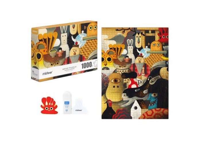 Mideer παζλ Artist - Japanese Monsters 1000 τεμαχίων με pin