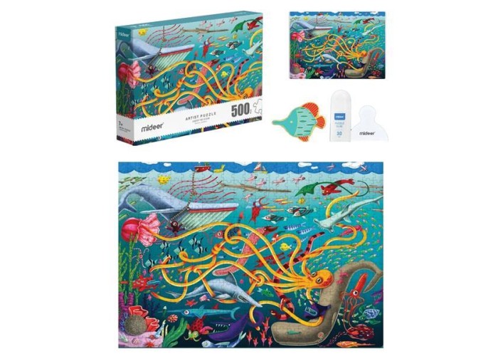 Mideer παζλ Artist - Under the Ocean 500 τεμαχίων με pin Mideer παζλ Artist - Under the Ocean 500 τεμαχίων με pin