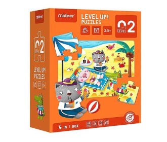 Mideer παζλ 4 σε1 - Level Up 2 