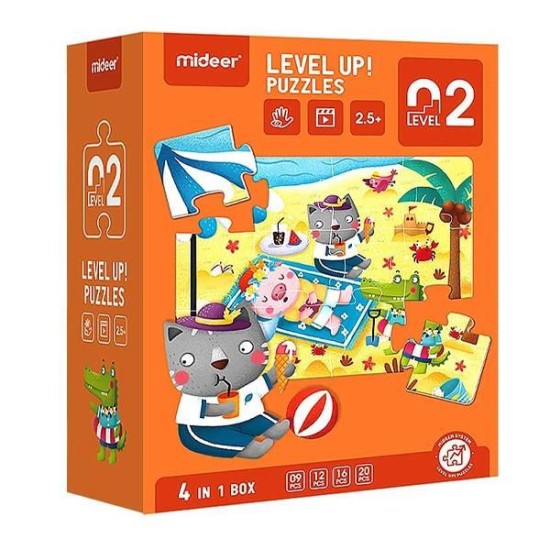 Mideer παζλ 4 σε1 - Level Up 2 Mideer παζλ 4 σε1 - Level Up 2