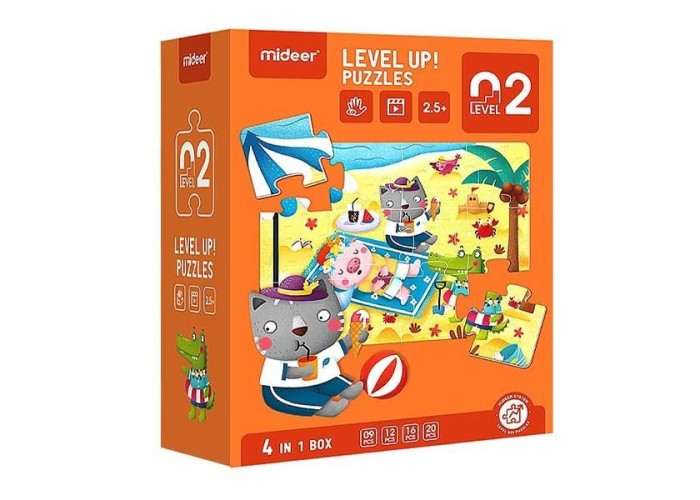 Mideer παζλ 4 σε1 - Level Up 2 Mideer παζλ 4 σε1 - Level Up 2