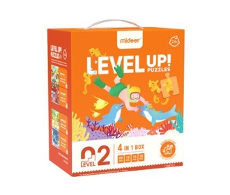 Mideer παζλ 4 σε 1 - Level Up 2 
