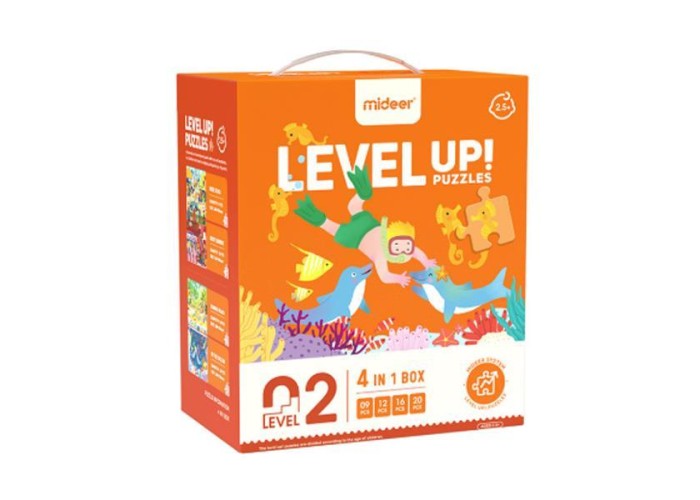 Mideer παζλ 4 σε 1 - Level Up 2 Mideer παζλ 4 σε 1 - Level Up 2
