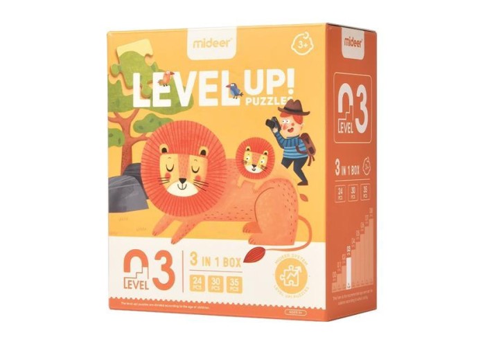 Mideer παζλ 3 σε 1 - Level Up 3 