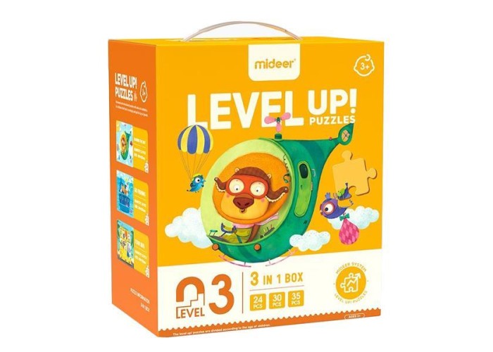Mideer παζλ 3 σε 1 - Level Up 3 