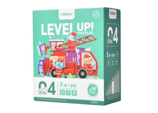 Mideer παζλ 3 σε 1 - Level Up 4 