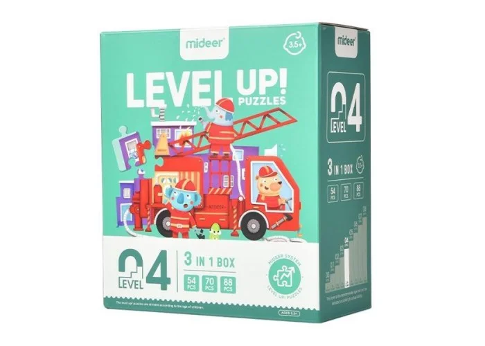 Mideer παζλ 3 σε 1 - Level Up 4 