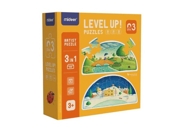 Mideer παζλ 4 σε 1 - Level Up 3 