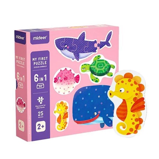 Mideer παζλ My first puzzle series 6 σε 1 Mideer παζλ My first puzzle series 6 σε 1