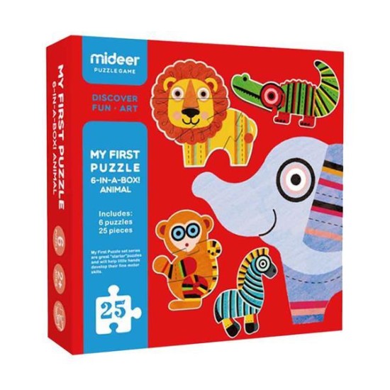 Mideer παζλ My first puzzle series 6 σε 1 Mideer παζλ My first puzzle series 6 σε 1