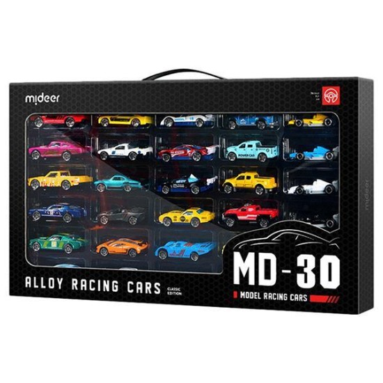 Mideer σετ 30 μεταλλικών racing αυτοκινήτων Mideer σετ 30 μεταλλικών racing αυτοκινήτων
