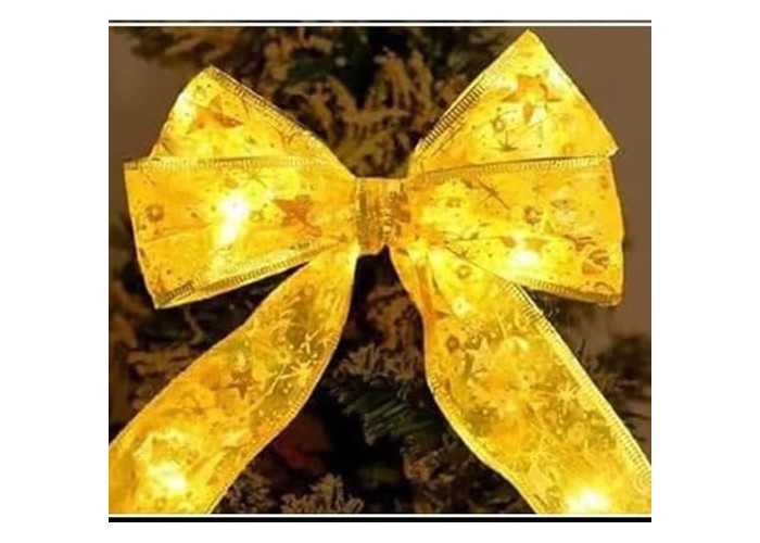 Φωτιζόμενη γιρλάντα χριστουγεννιάτικη χρυσή 5εκ. x 3μ. Φωτιζόμενη γιρλάντα χριστουγεννιάτικη χρυσή 5εκ. x 3μ.