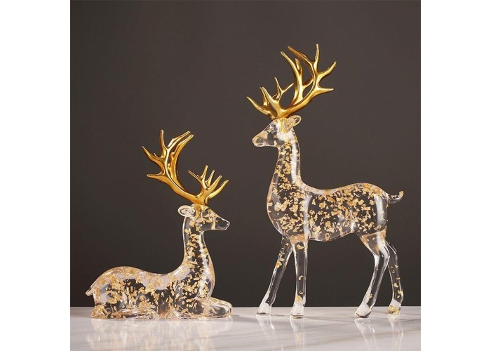 Ελαφάκια διακοσμητικά σετ 2 τεμαχίων, Υ31,8x20,5x9εκ. - Υ22x18,5x9εκ. Ελαφάκια διακοσμητικά σετ 2 τεμαχίων, Υ31,8x20,5x9εκ. - Υ22x18,5x9εκ.