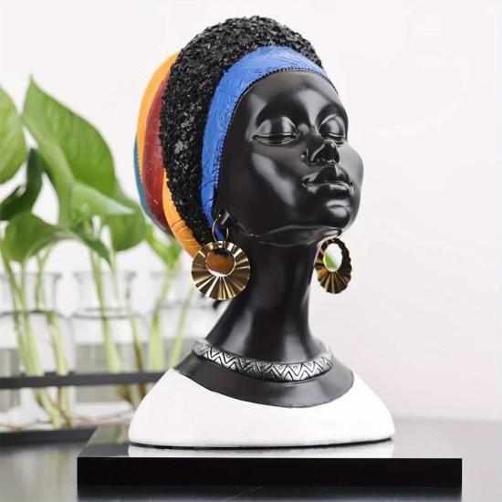 Διακοσμητικό African Lady, Υ23,5x16,5x20εκ. Διακοσμητικό African Lady, Υ23,5x16,5x20εκ.