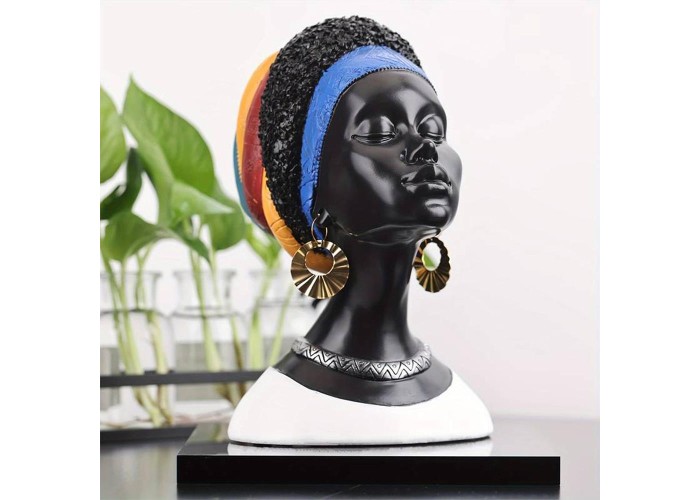 Διακοσμητικό African Lady, Υ23,5x16,5x20εκ. Διακοσμητικό African Lady, Υ23,5x16,5x20εκ.