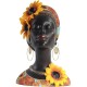 Διακοσμητικό African Lady με ηλιοτρόπια, Υ23,5x16,5x20εκ. Διακοσμητικό African Lady με ηλιοτρόπια, Υ23,5x16,5x20εκ.