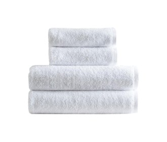 Πετσέτα μονόχρωμη flat 100% βαμβάκι πεννιε 530gsm 50x100εκ. λευκή