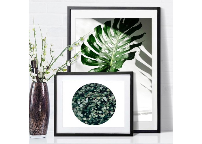 Κορνίζα τοίχου ξύλινη μαύρη με ακρυλικό τζάμι 60x40εκ. Κορνίζα τοίχου ξύλινη μαύρη με ακρυλικό τζάμι 60x40εκ.