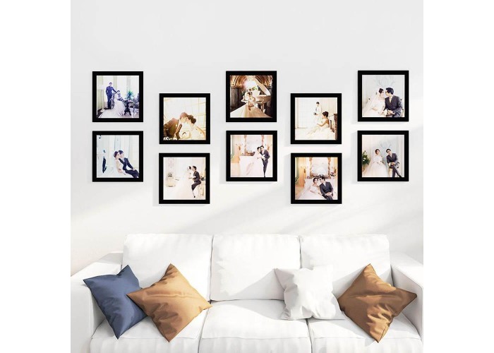 Κορνίζα τοίχου ξύλινη μαύρη με ακρυλικό τζάμι 30x30εκ. Κορνίζα τοίχου ξύλινη μαύρη με ακρυλικό τζάμι 30x30εκ.