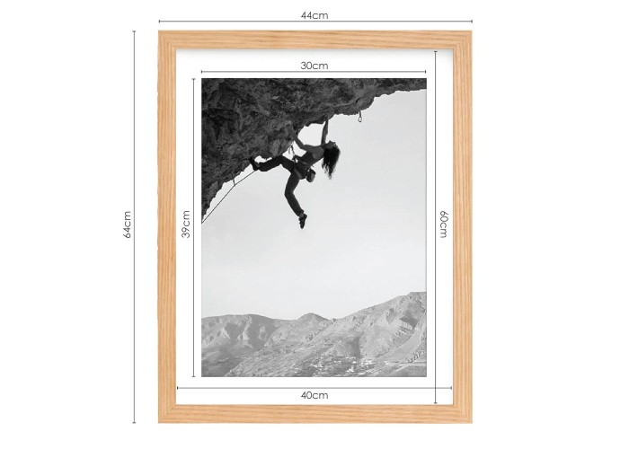 Κορνίζα τοίχου ξύλινη με ακρυλικό τζάμι 60x40εκ. Κορνίζα τοίχου ξύλινη με ακρυλικό τζάμι 60x40εκ.