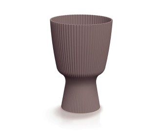 Γλάστρα - κασπώ Milly Round καφέ Y27,7 x Φ18,8εκ.