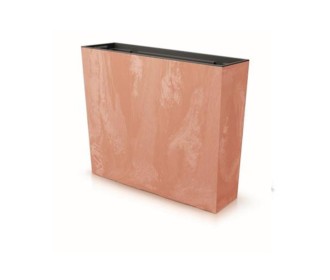 Ζαρντινιέρα terracotta beton effect Y49,8x58x18εκ.
