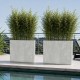 Ζαρντινιέρα ανοιχτό γκρι beton effect Y49,8x58x18εκ.