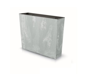 Ζαρντινιέρα ανοιχτό γκρι beton effect Y49,8x58x18εκ.