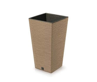 Γλάστρα - κασπώ FURU καφέ Y55x29,5x29,5εκ.