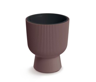 Γλάστρα - κασπώ Milly Round καφέ Y30,5 x Φ23,9εκ.