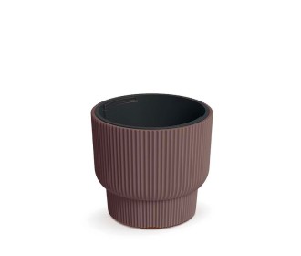 Γλάστρα - κασπώ Milly Round καφέ Y27 x Φ29,7εκ.