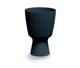 Γλάστρα - κασπώ Milly Round ανθρακί Y27,7 x Φ18,8εκ.