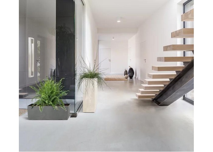 Ζαρτινιέρα γκρι beton effect Y19,5x58x18εκ. Ζαρτινιέρα γκρι beton effect Y19,5x58x18εκ.