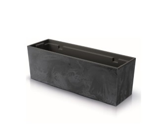 Ζαρντινιέρα ανθρακί beton effect Y19,5x58x18εκ.