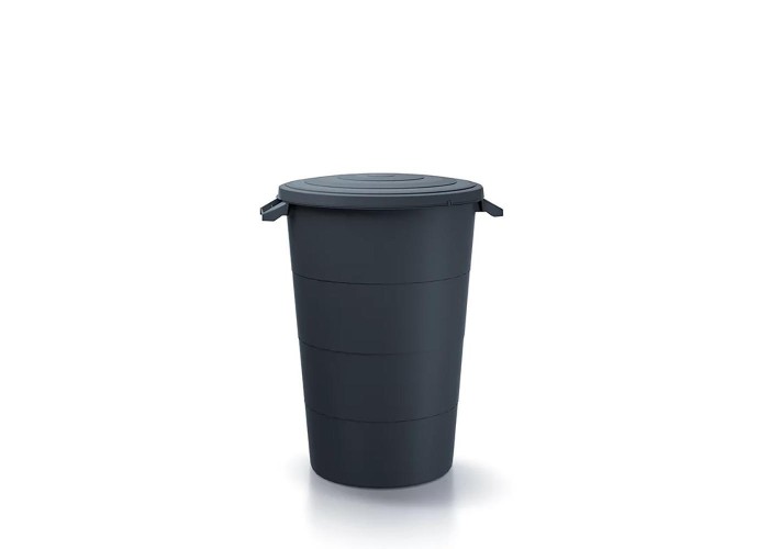 Κάδος απορριμάτων KEDEN μαύρος 120L Υ67x Φ 69,6εκ. Κάδος απορριμάτων KEDEN μαύρος 120L Υ67x Φ 69,6εκ.