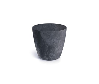 Γλάστρα - κασπώ Beton effect ανθρακί Y14,5xΦ15,8εκ.