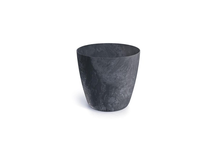 Γλάστρα - κασπώ Beton effect ανθρακί Y14,5xΦ15,8εκ.