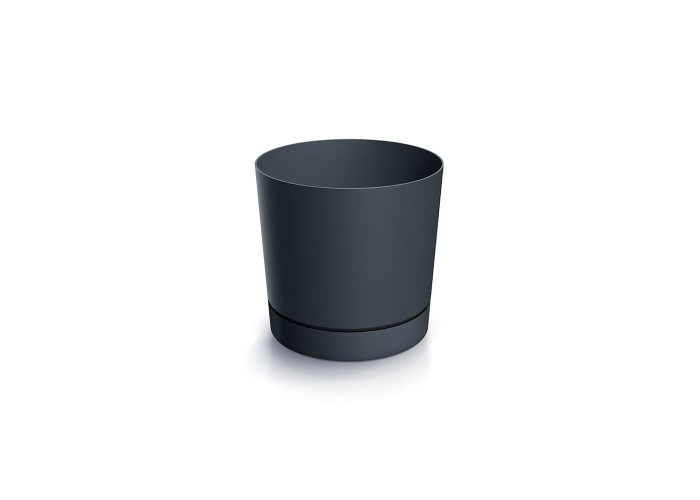 Γλάστρα Tubo μικρή ανθρακί Y10,9xΦ10,8εκ. Γλάστρα Tubo μικρή ανθρακί Y10,9xΦ10,8εκ.