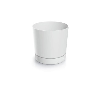 Γλάστρα Tubo λευκό Y17,5xΦ17,8εκ. Γλάστρα Tubo λευκό Y17,5xΦ17,8εκ.
