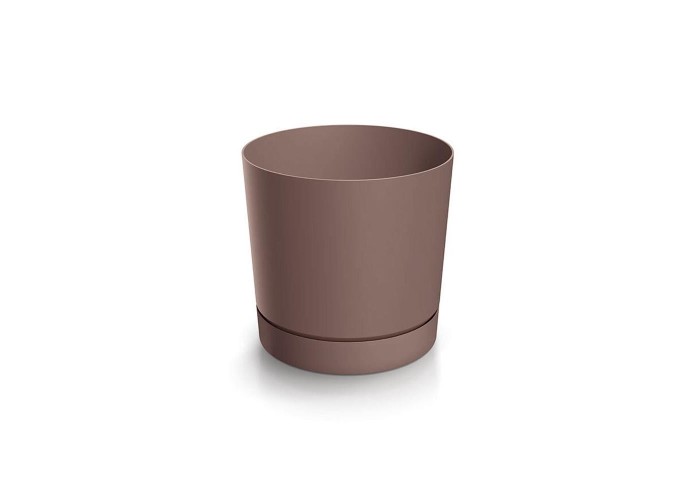 Γλάστρα Tubo καφέ Y17,5xΦ17,8εκ.