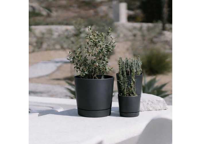 Γλάστρα  Tubo ανθρακί Y17,5xΦ17,8εκ.